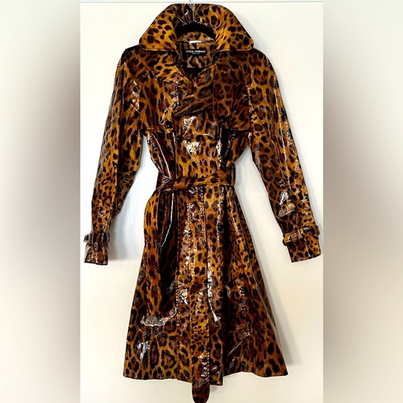 DOLCE & GABBANA Leopard Trench TRENCH COAT - Picture 4 of 12